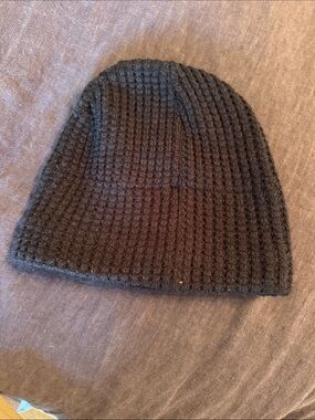 H&M Men's Black Knit Fleece Lined Beanie Hat